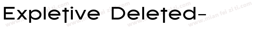 Expletive Deleted字体转换